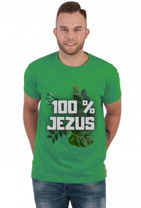 koszulka 100% Jezus - natura