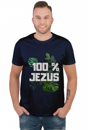 koszulka 100% Jezus - natura