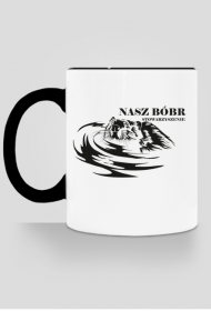 Kubek z logiem Stowarzyszenia Nasz Bóbr