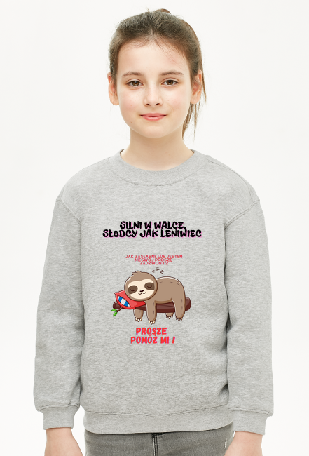 Bluza z Leniwcem dla Cukiereczków, dla cukrzyków, cukrzyca, Cute World