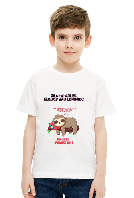 Koszulki chłopięce Leniwiec Cukiereczki, dla cukrzyków, cukrzyca, Cute World