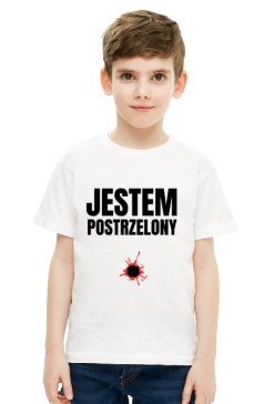 Jestem postrzelony koszulka