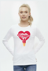 Damska koszulka z długim rękawem TUSKAWKOWE LOVE