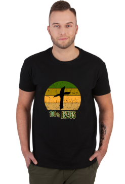 100 % Jezus retro green dla niego