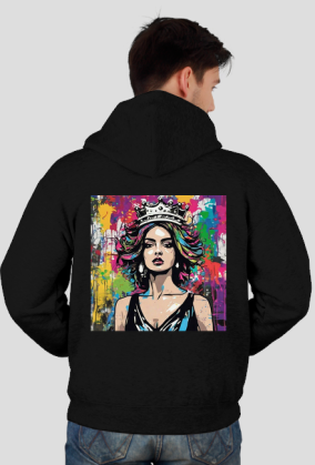 bluza z kapturem - 'Qeen"