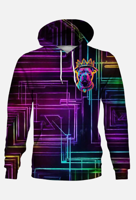 Bluza z kapturem Neon - Crown Bully