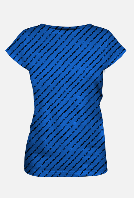 Koszulka Damska FullPrint DonatelloMartinii niebieska