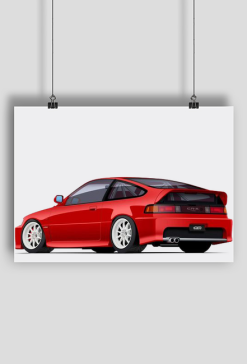Honda CRX II 2 plakat