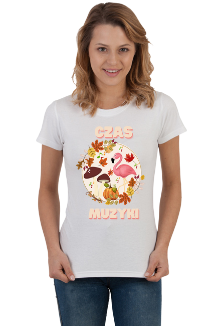 T-shirt CZAS MUZYKI - jesienny