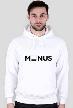 M_NUS - bluza z kapturem (biała)