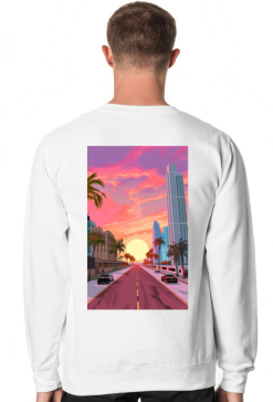 miami sunset sweatshirt