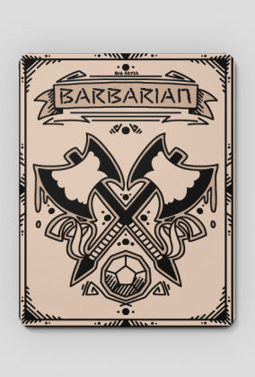 Dnd Barbarian mouse pad