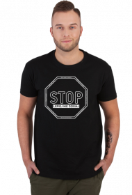 PL - Stop. Lepiej nie dzisiaj - koszulka t-shirt czarny męski