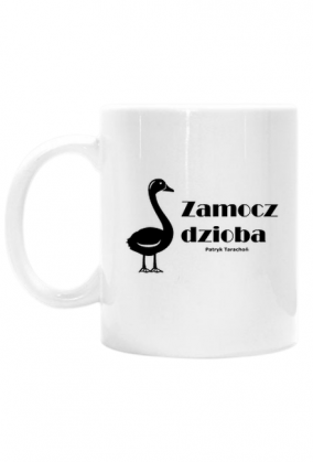 Zamocz dzioba - biały kubek na poprawę humoru na prezent