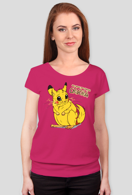 Pikachu szynszyla - koszulka damska