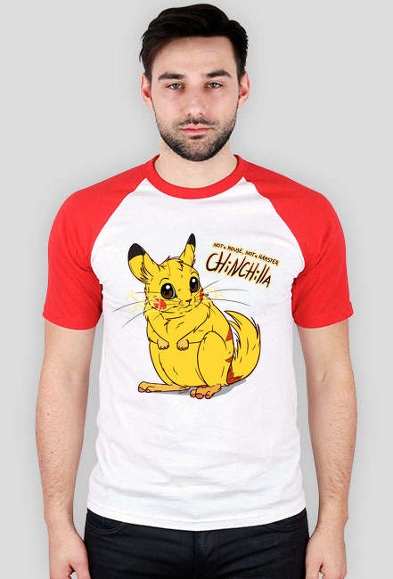 Pikachu szynszyla - koszulka męska