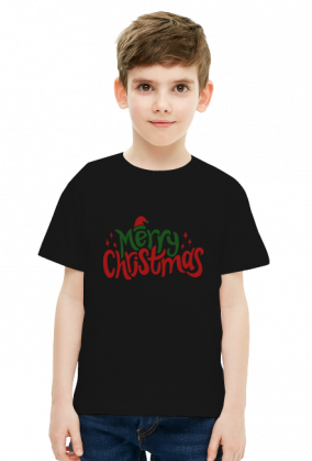 Koszulka Dziecięca Wesołych Świąt Merry Christmas