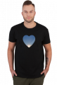 Koszulka z niebieskim sercem