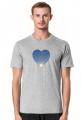 Koszulka z niebieskim sercem