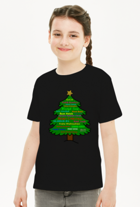 Koszulka Dziecięcia Unisex - Boże Narodzenie - Życzenia świąteczne w wielu językach