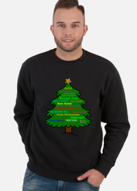 Klasyczna bluza męska - Boże Narodzenie - Życzenia świąteczne w wielu językach