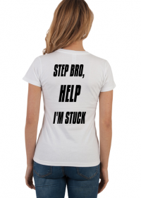 Step bro help (koszulka damska) cg