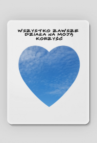Podkładka pod myszkę niebieskie serce