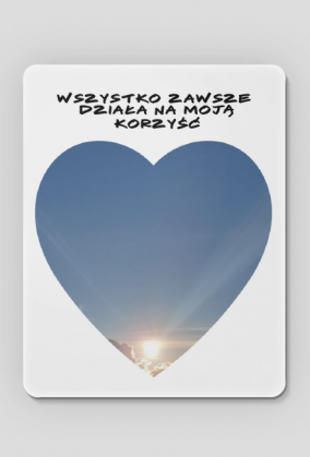 Podkładka pod myszkę niebieskie serce 2