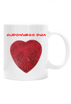 Kubek czerwone serce