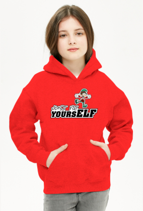 Just be yoursELF (bluza dziewczęca kaptur)