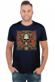 "Skull in Flowers V1" Męska