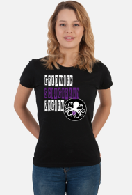 Ściuchrany T-shirt Damski (Czarny)