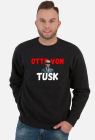 sweter czarny z napisem "Otto von Tusk" zabawny