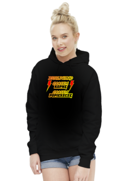 Jestem jak prąd (bluza damska kaptur)
