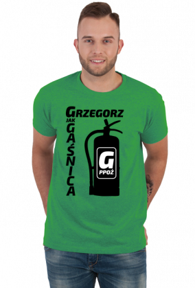 Grzegorz - G jak Gaśnica (koszulka męska) cg