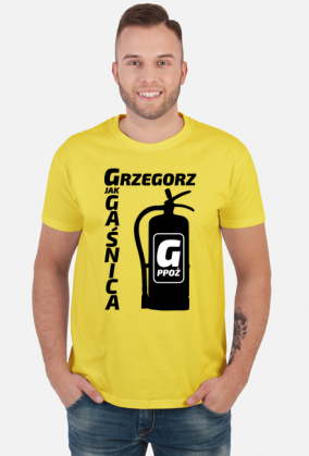 Grzegorz - G jak Gaśnica (koszulka męska) cg