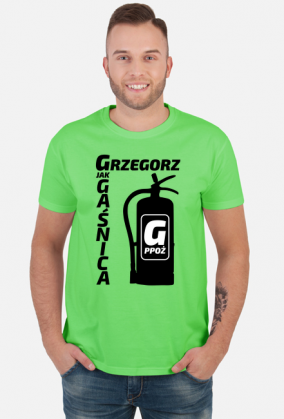 Grzegorz - G jak Gaśnica (koszulka męska) cg