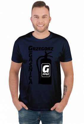 Grzegorz - G jak Gaśnica (koszulka męska) cg
