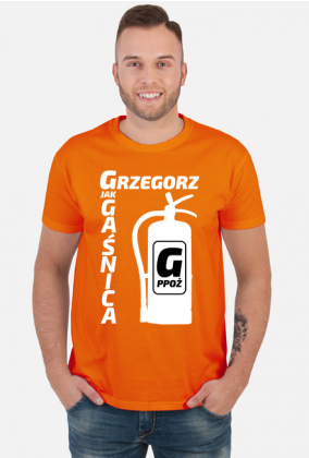 Grzegorz - G jak Gaśnica (koszulka męska) jg