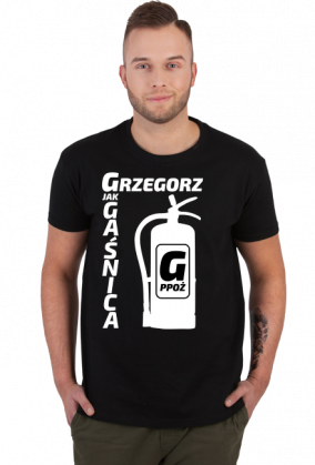 Grzegorz - G jak Gaśnica (koszulka męska) jg