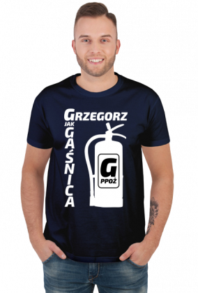 Grzegorz - G jak Gaśnica (koszulka męska) jg