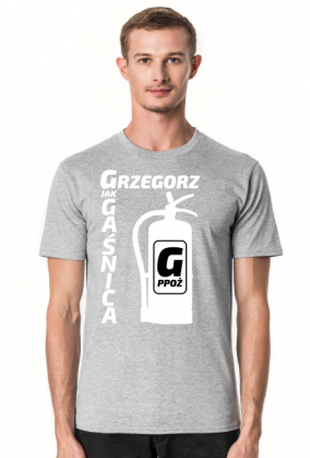 Grzegorz - G jak Gaśnica (koszulka męska) jg