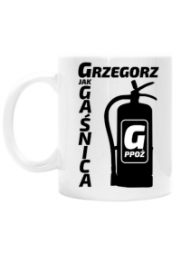 Grzegorz - G jak Gaśnica (kubek) cg
