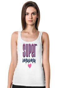 Super mama -koszulka z nadrukiem