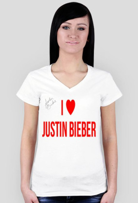 KOSZULKA I LOVE JUSTIN BIEBER