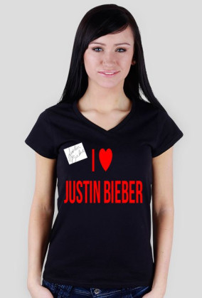KOSZULKA I LOVE JUSTIN BIEBER