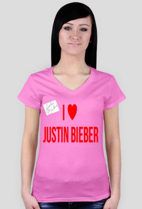 KOSZULKA I LOVE JUSTIN BIEBER