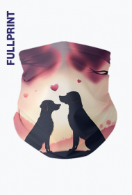 Komin walentynkowy "Zakochane pieski"