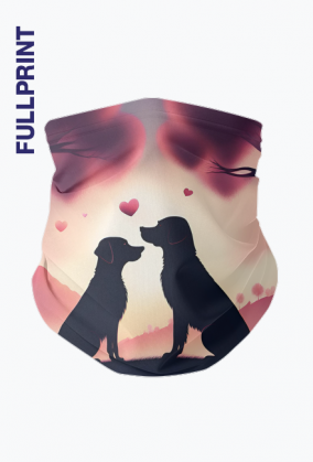 Komin walentynkowy "Zakochane pieski"