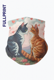 Komin walentynkowy "Zakochane kotki"